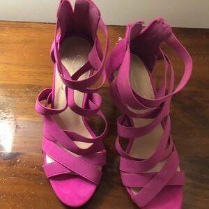 Jessica Simpson Pink Strappy Heels